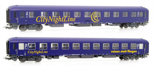 LS Models 49011 - 2pc Passenger Coach Set “City Night Line” Bvcmz + Bvcmbz